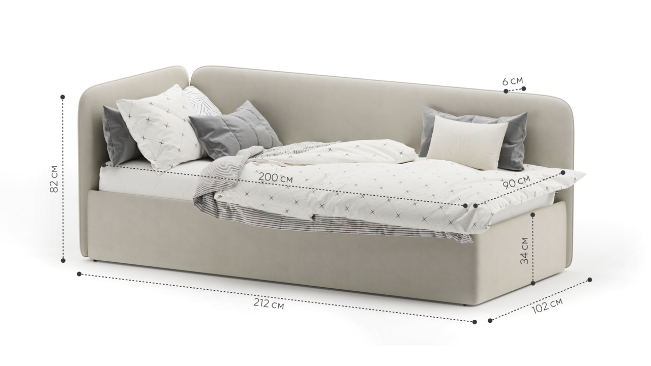Кровать детская Софт Тедди 005