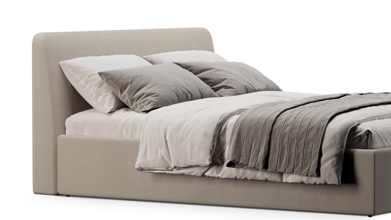 Кровать Симпл 160х200 велюр velutto soft 113