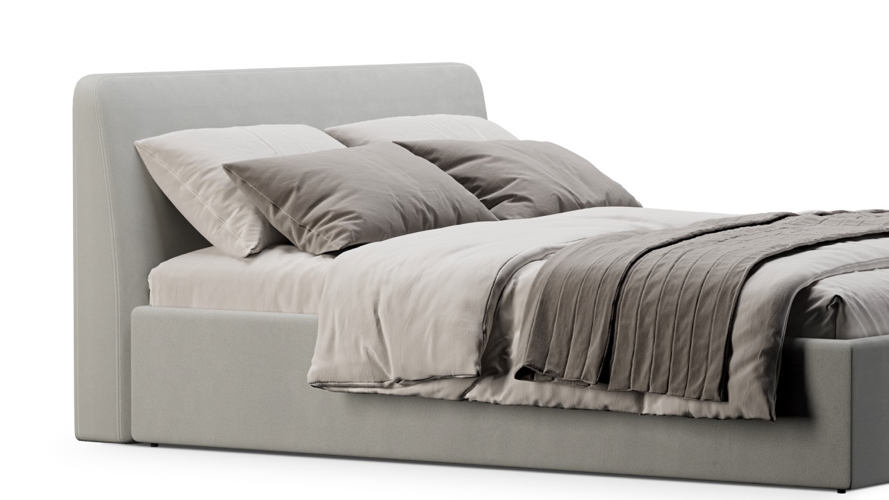 Кровать Симпл 160х200 велюр velutto soft 992